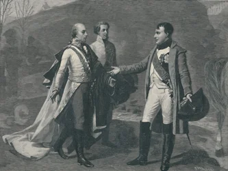 Rencontre de Napoléon et François Ier après Austerlitz, 1805, 1896