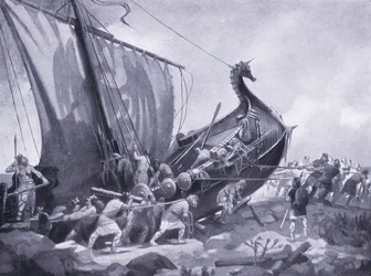 Magnus navigue autour du Mull de Cantyre AD1098, années 1920