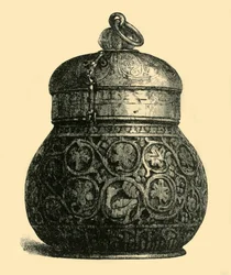 Boîte en ivoire, 750-850 après J.-C., 1881