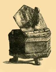 Récipient en étain, vers 1300, 1881