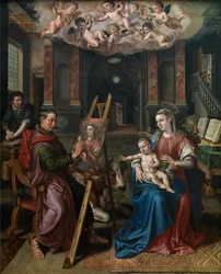 Saint Luc peignant la Vierge