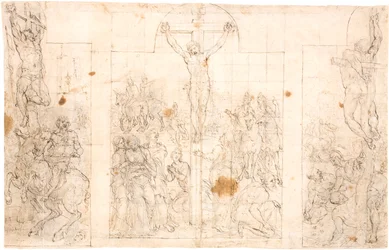 Étude préliminaire pour un triptyque représentant la Crucifixion