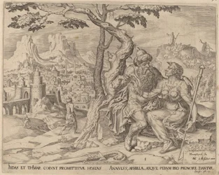 Juda donnant le gage à Tamar, c.1566
