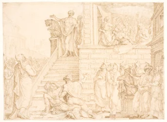 Pierre prêchant à Jérusalem