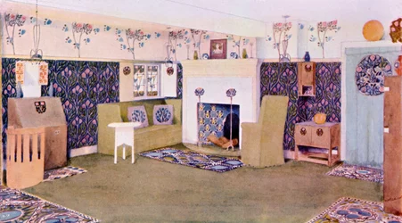 Conception pour le salon à Falkewood, c.1906