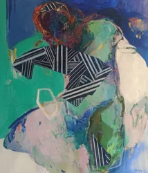 Let Me Be 1, 2023 (acrylique et pastel sur toile)