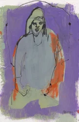 Sketchbook 10, 2024 (peinture à la détrempe, encre, fusain sur papier)