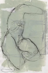 Sketchbook 13, 2024 (peinture à la détrempe, fusain sur papier)