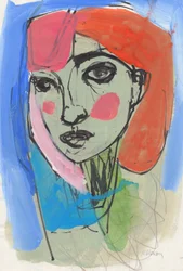 Sketchbook 18, 2024 (peinture à la détrempe, encre, crayon sur papier)