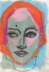 Sketchbook 24, 2025 (peinture à la détrempe, encre, pastel sur papier)