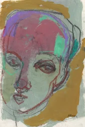 Sketchbook 26, 2025 (tempera, pastels, crayon sur papier)