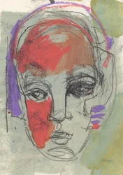 Sketchbook 27, 2025 (tempera, pastel, encre, crayon sur papier)