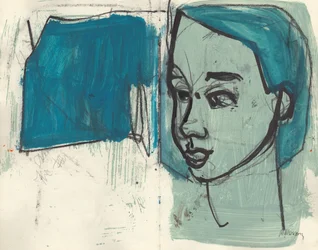 Sketchbook 33, 2025 (peinture à la détrempe, encre, crayon sur papier)