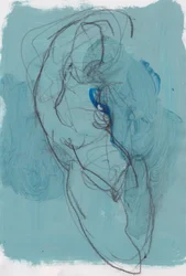 Sketchbook 8, 2024 (peinture à la détrempe, fusain sur papier)