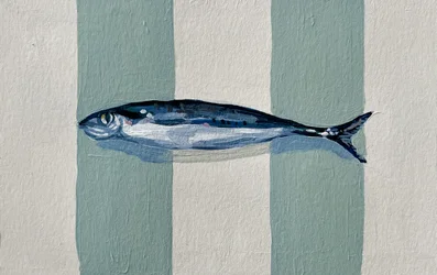 Rayures bleu marine