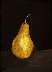 Nature morte aux poires dorées