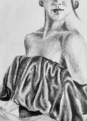 Croquis intime de femme