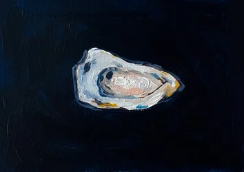Une huître fraîche