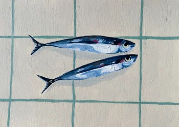 Deux poissons bleus