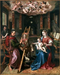 Saint Luc dessinant la Vierge, 1602