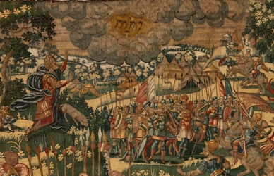 Histoire de Gédéon, fin du XVIe siècle (soie et laine)