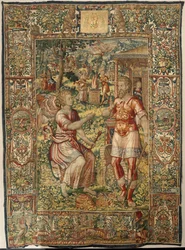 Histoire de Gédéon, fin du XVIe siècle (soie et laine)