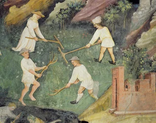 Fenaison au mois de juin, détail