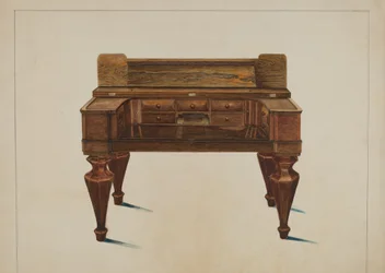 Mélodéon converti en bureau