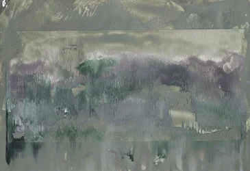 Paysage abstrait brumeux