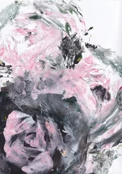 Abstrait dynamique rose et gris