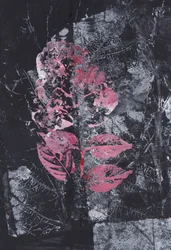 Fleur rose texturée