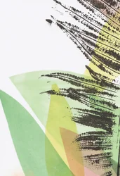 Feuilles abstraites aux couleurs vives