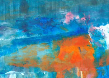 Flux bleu-orange éclatant