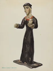 Bulto - Santa Rita, vers 1938