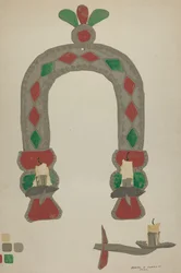 Applique bougeoir