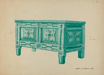 Coffre pour Vêtements ou Couvertures, vers 1937