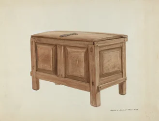 Coffre à grains, vers 1937