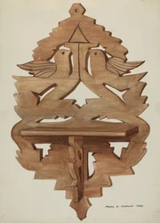 Étagère murale suspendue, vers 1937