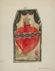 Retable Sacré-Cœur, vers 1939