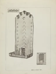 Applique en étain, 1935-1942