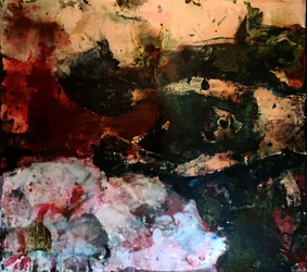 Flux abstrait rouge foncé