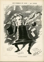 Illustration de Manuel Luque (1854-1919) pour la couverture de La Caricature (1880)