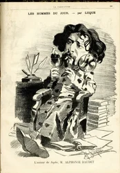 Illustration de Manuel Luque (1854-1919) pour la couverture de La Caricature (1880)