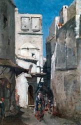 Rue à Alger, vers 1864-1892