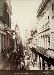 Une rue à Ouvidor, Brésil