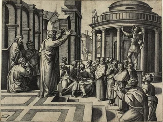 Saint Paul prêchant à Athènes
