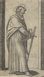 Saint Paul, épée dans la main droite, de la série 