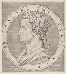 Speculum Romanae Magnificentiae : Galba, des Douze Césars, vers 1500-1534