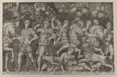 Speculum Romanae Magnificentiae : La Chasse au lion