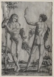 Deux hommes nus près d